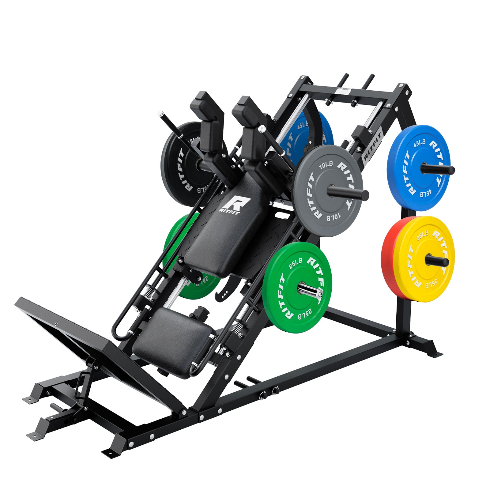 RitFit GAZELLE PRO 3-in-1 Leg Press & Hack Squat Machine Set