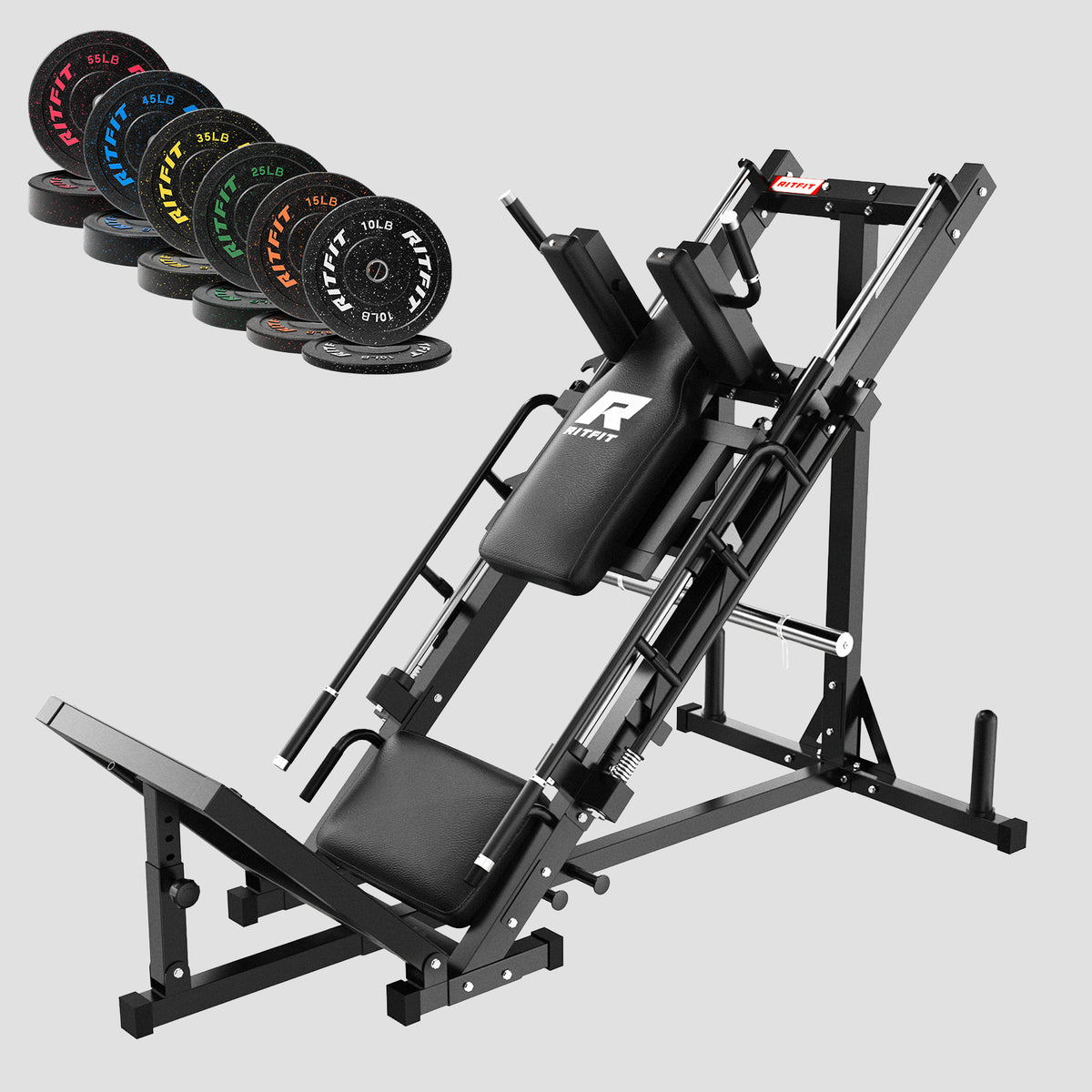 Bpc05 Ritfit RitFit BLP01 Full Leg Workout Package 3-In-1 Leg Press, Hack Squat, an
