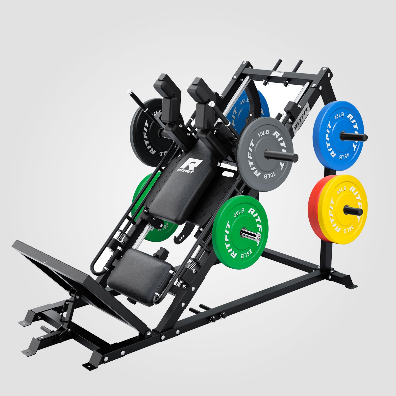 RitFit GAZELLE PRO 3-in-1 Leg Press & Hack Squat Machine Set