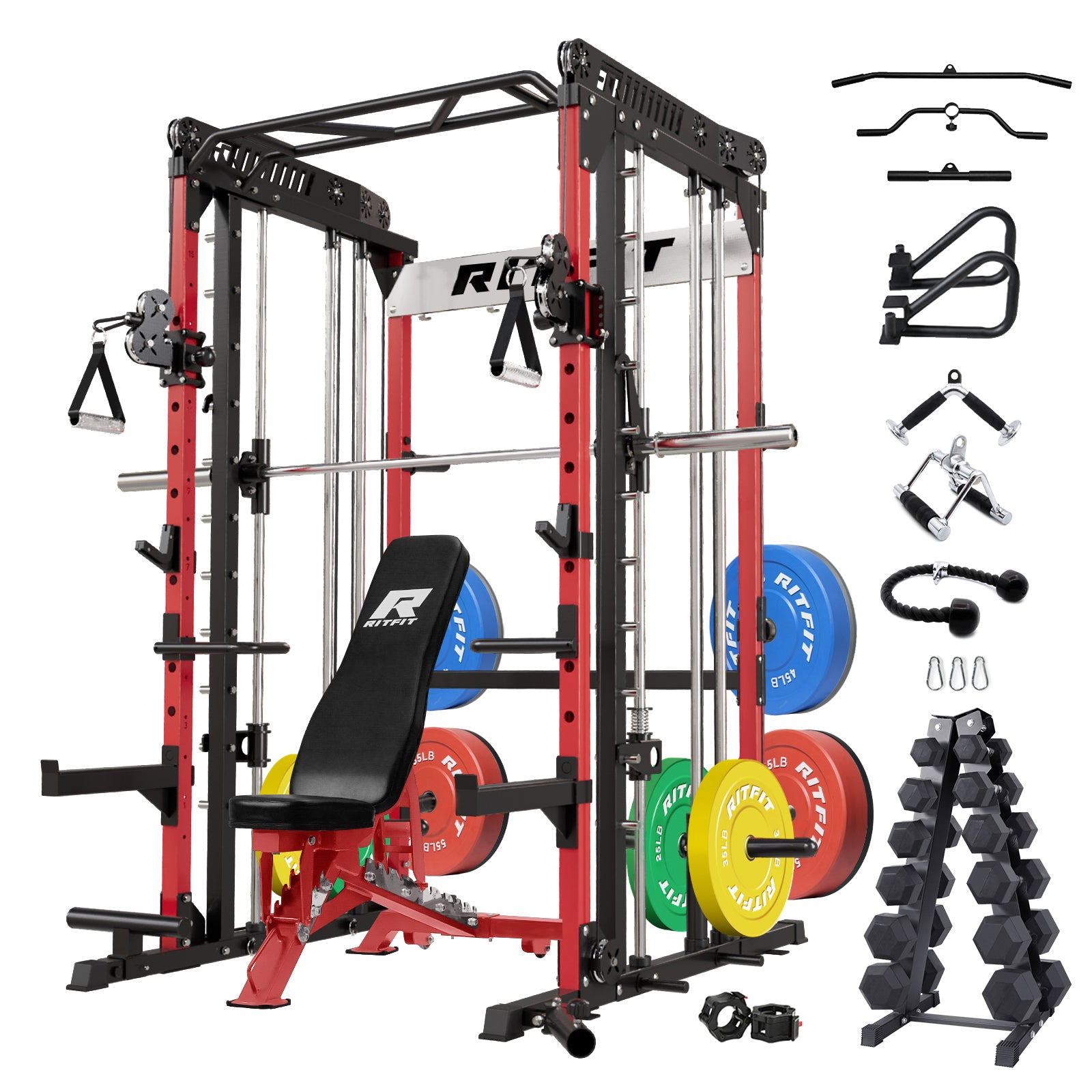 RitFit M1 PRO Smith Machine Home Gym Package Comprehensive All-In-One Workout System