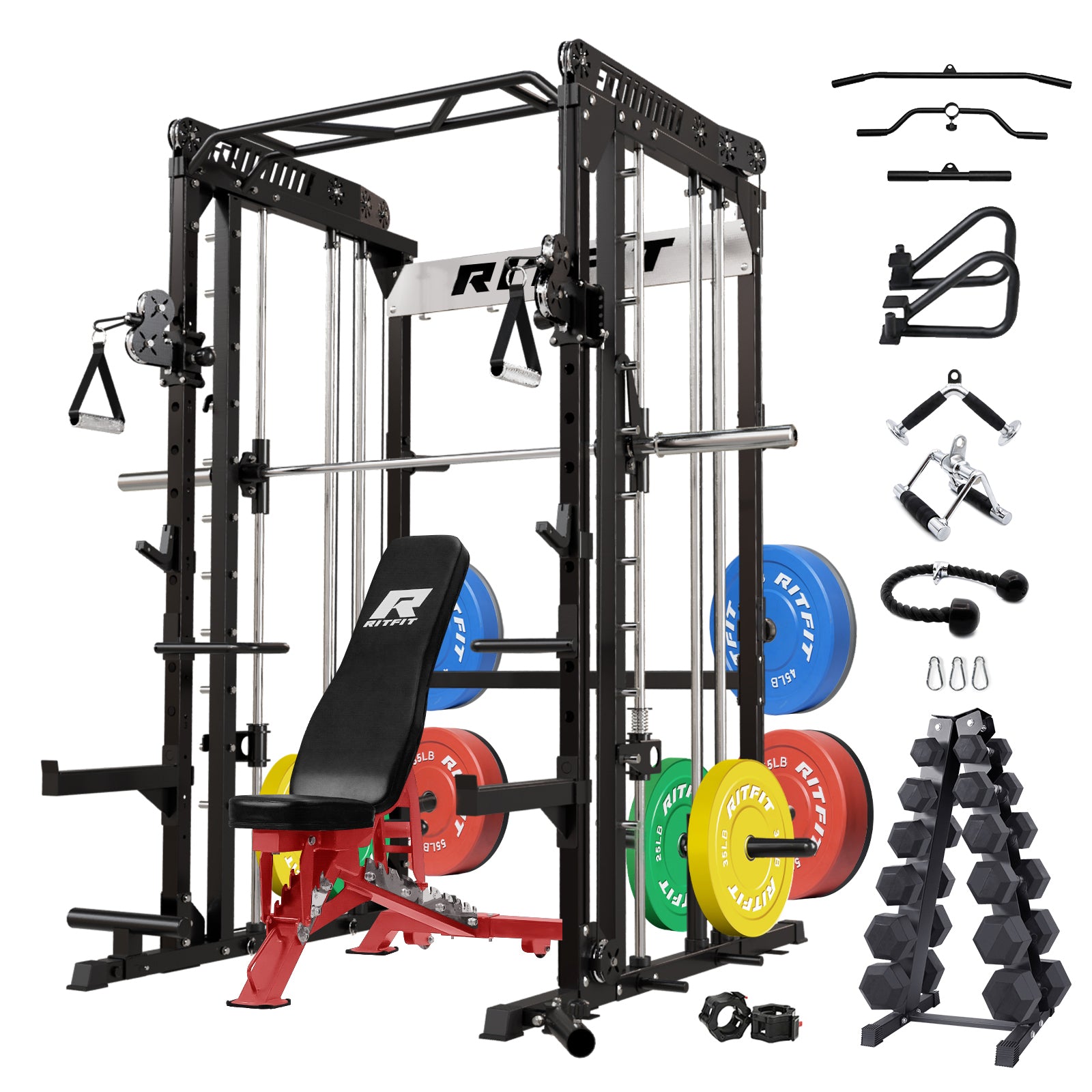 RitFit M1 PRO Smith Machine Home Gym Package Comprehensive All-In-One Workout System