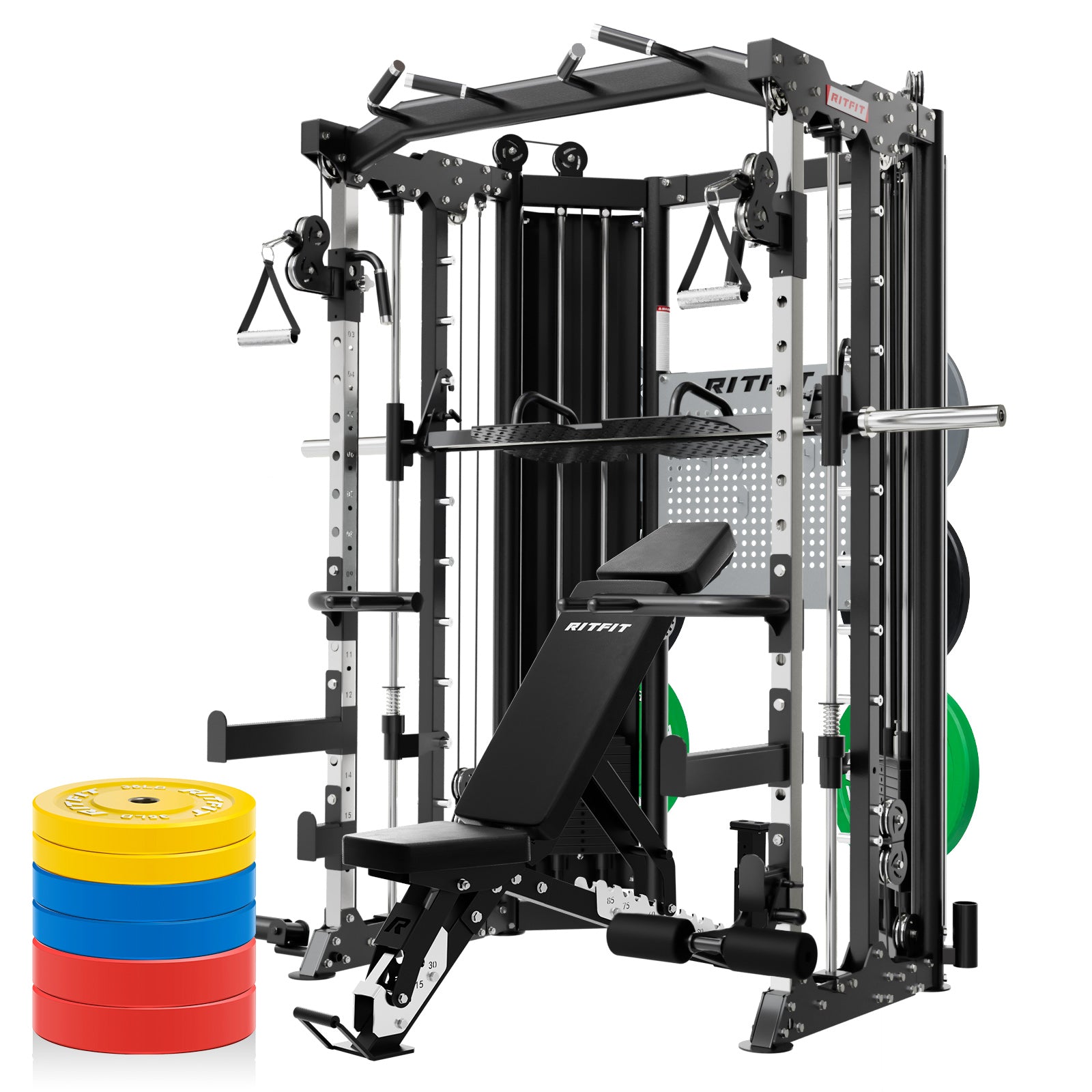RitFit BPC06 All-In-One Smith Machine Home Gym Package
