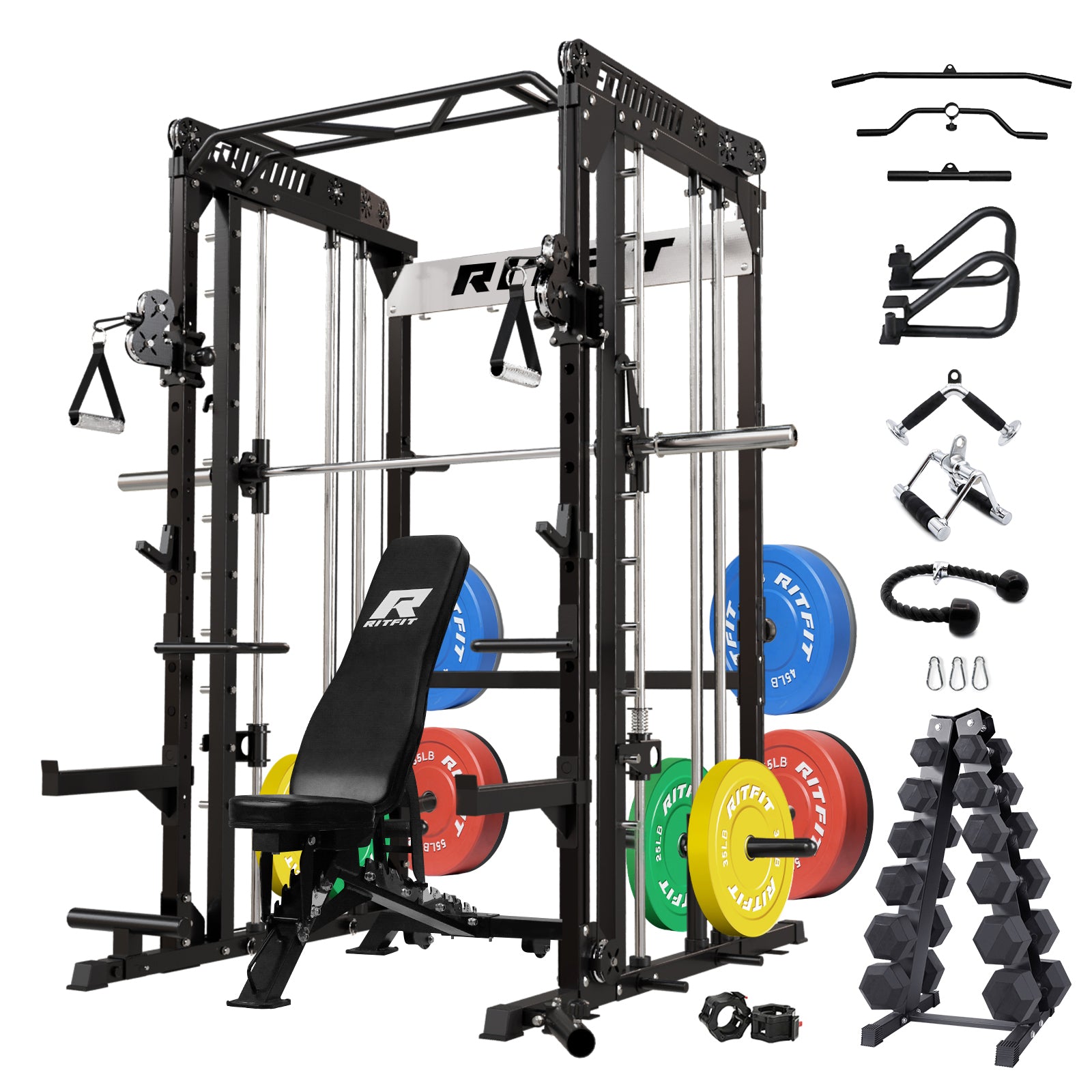 RitFit M1 PRO Smith Machine Home Gym Package Comprehensive All-In-One Workout System