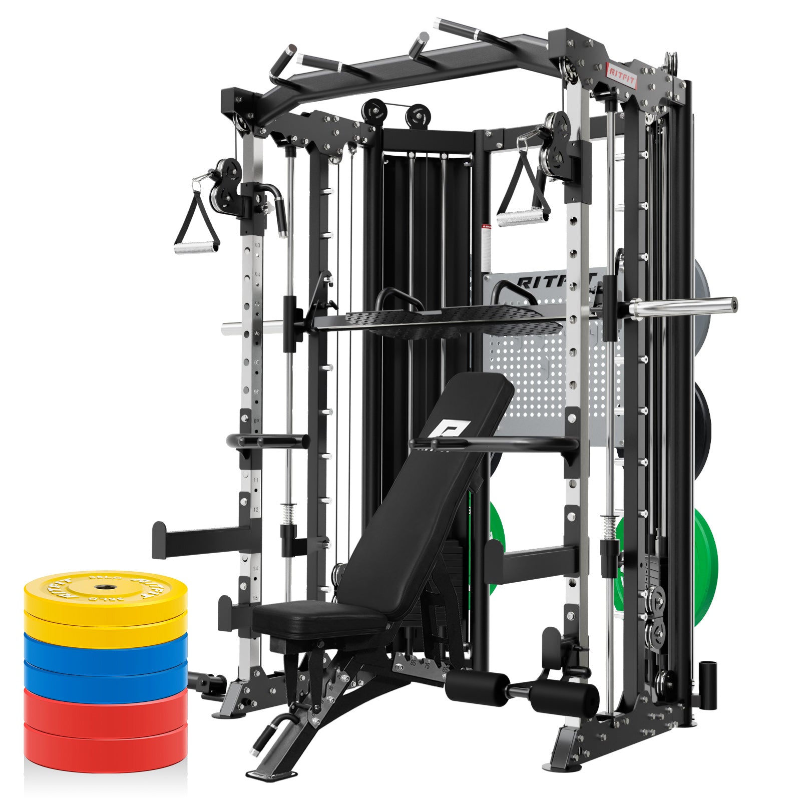 RitFit BPC06 All-In-One Smith Machine Home Gym Package