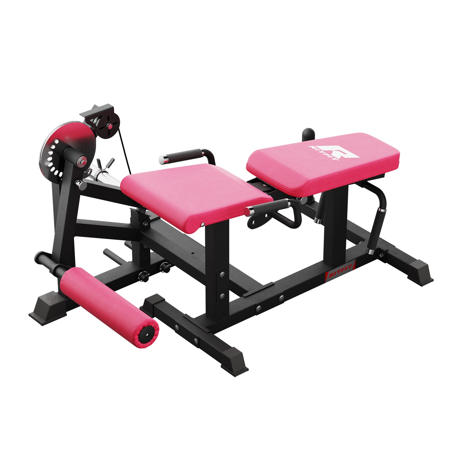 RitFit PLC01 Pink Leg Extension & Curl Machine for Home Gym