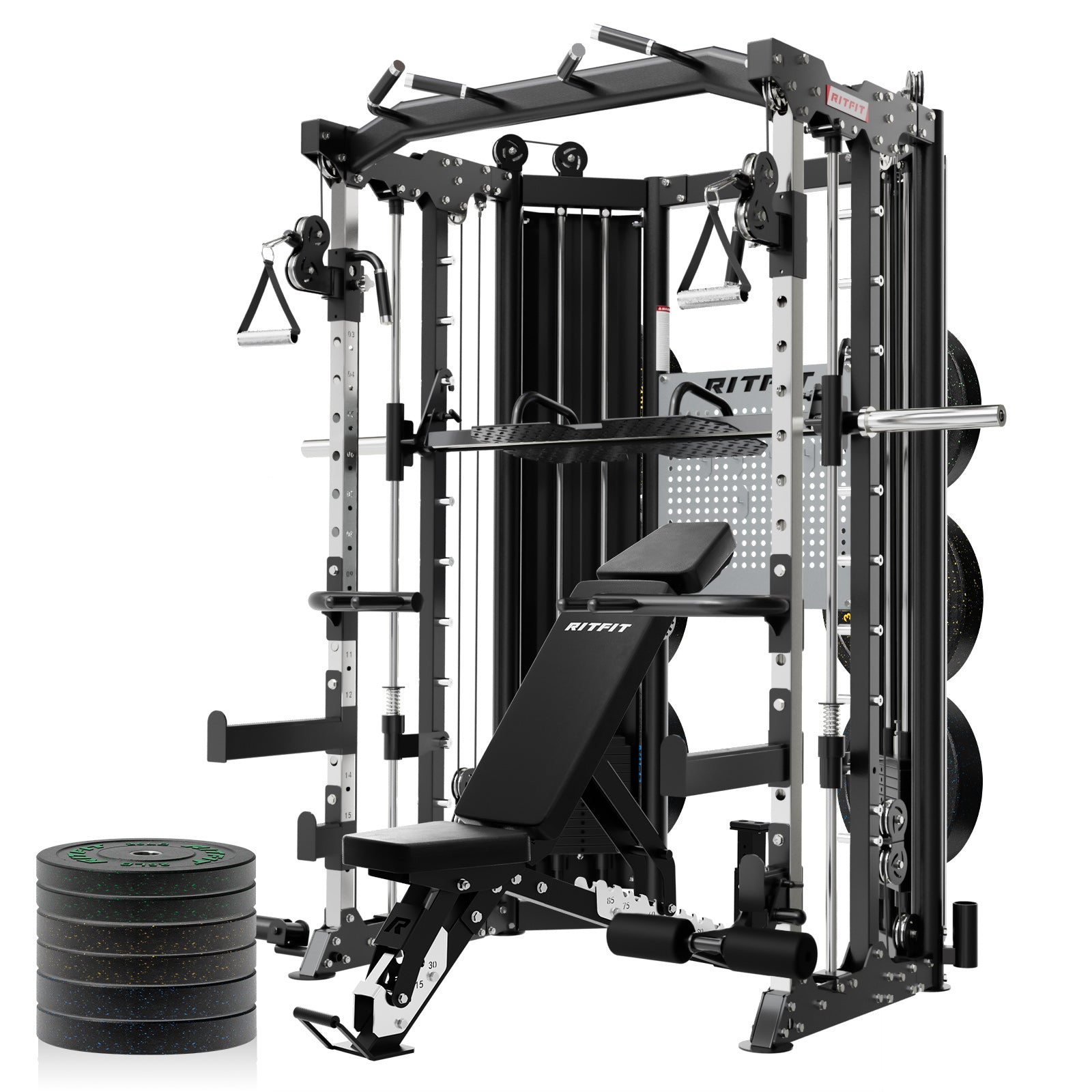 RitFit BPC06 All-In-One Smith Machine Home Gym Package
