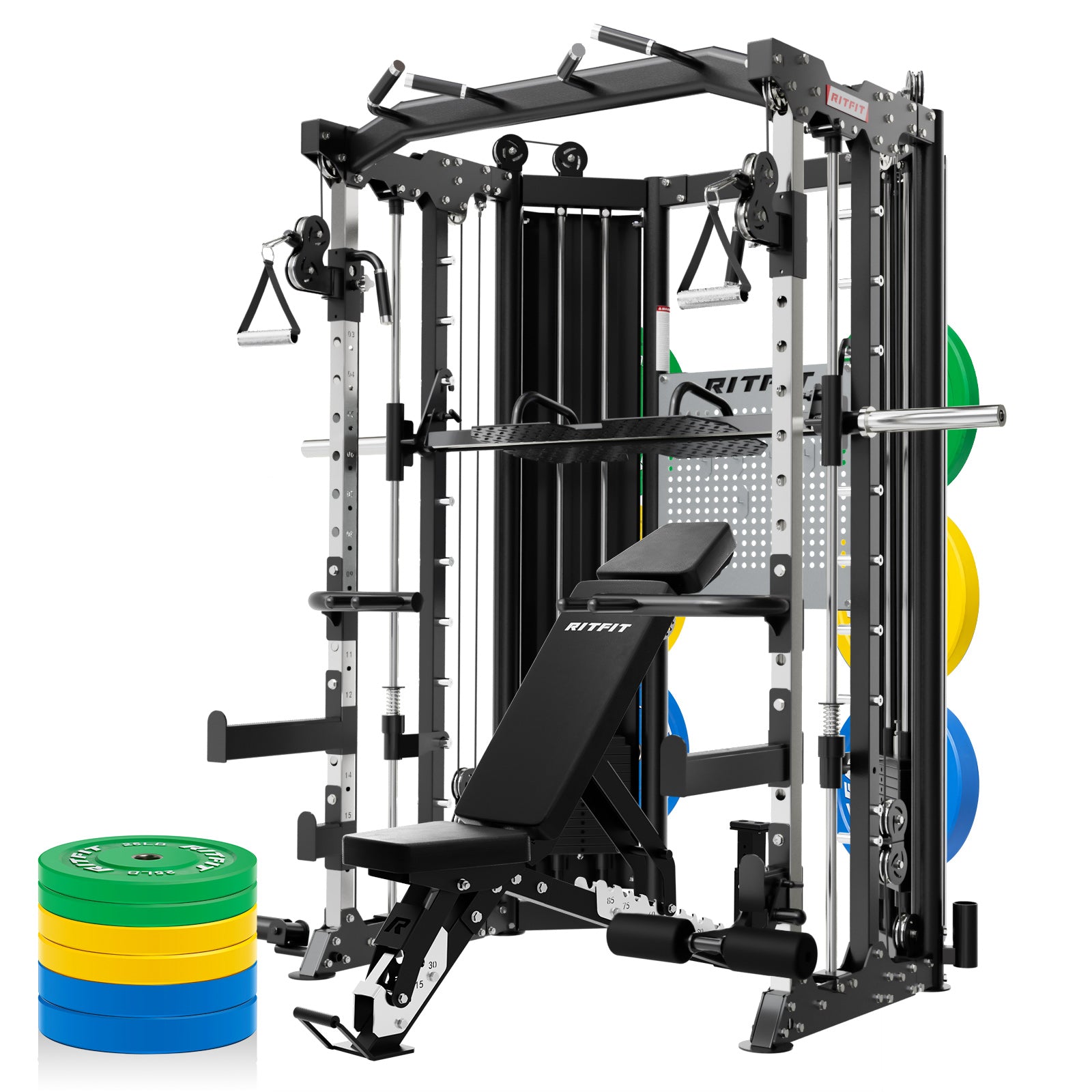 RitFit BPC06 All-In-One Smith Machine Home Gym Package