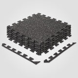 RitFit Rubber Flooring Gym Mats Interlocking Tiles 0.25'' Thickness