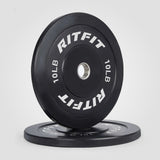 RitFit Bumper Plates Olympic Rubber Weight Plates, 2-inch - RitFit