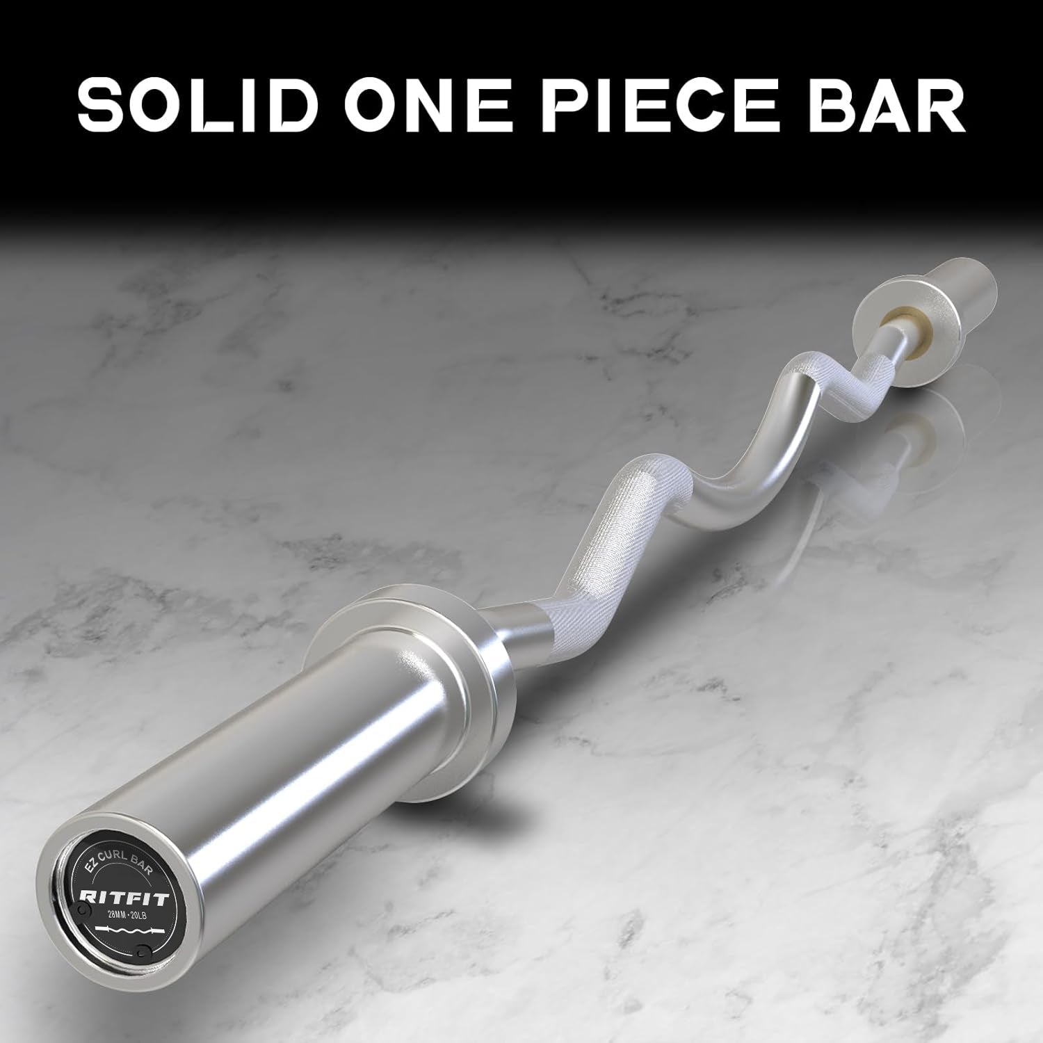 RitFit 47'' EZ Curl Bar