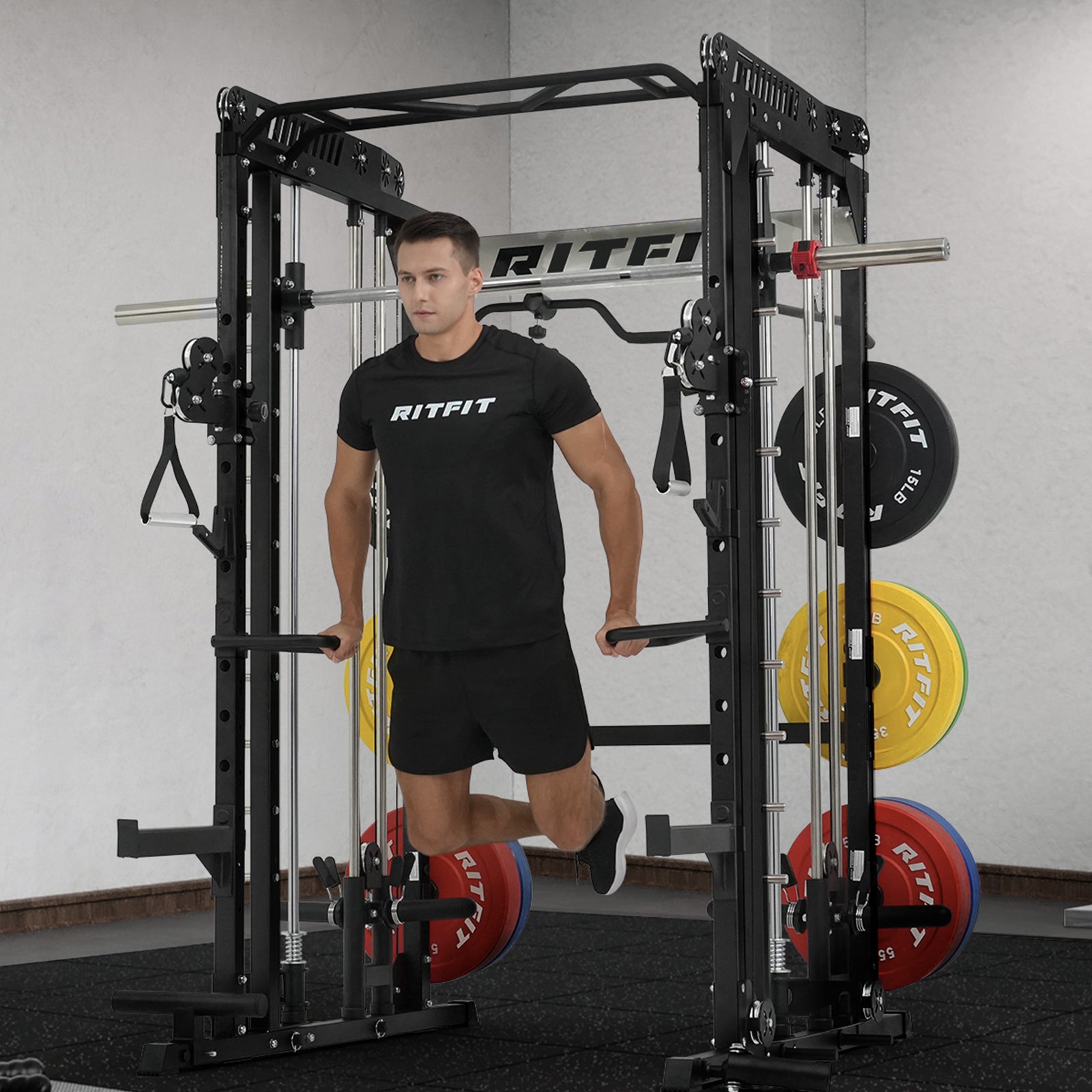Ritfit Smith Machine RitFit M1 Smith Machine Cage 1850lb