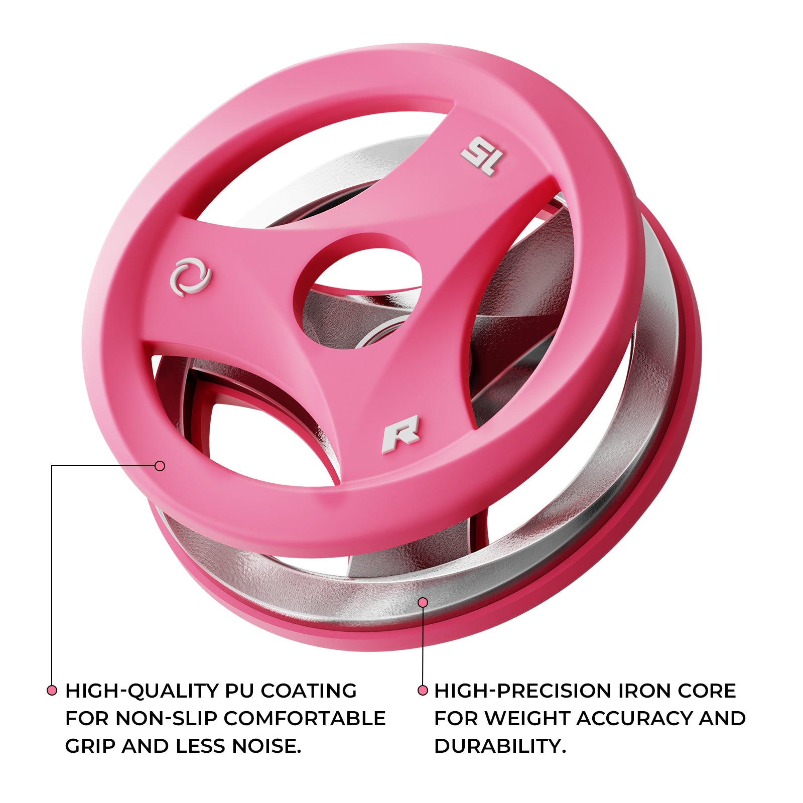 RitFit AuraSpin Grip Plates | Durable & Easy-to-Handle Weight Plates