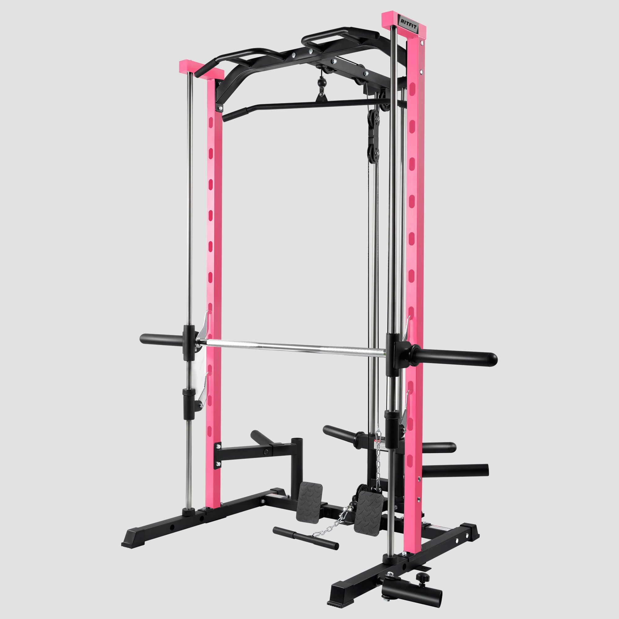 RitFit PSR05 2.0 Pink Smith Machine with LAT-Pull Down - RitFit