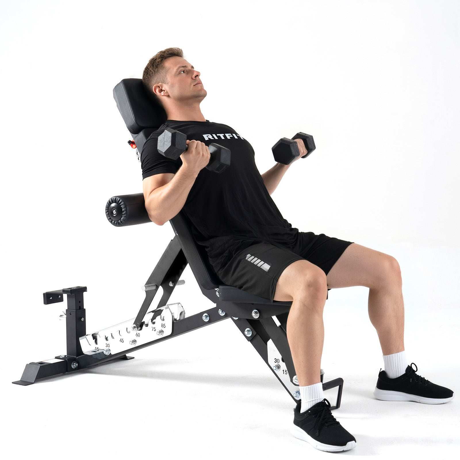 RitFit Gator Adjustable Weight Bench | Heavy-Duty Multi-Position