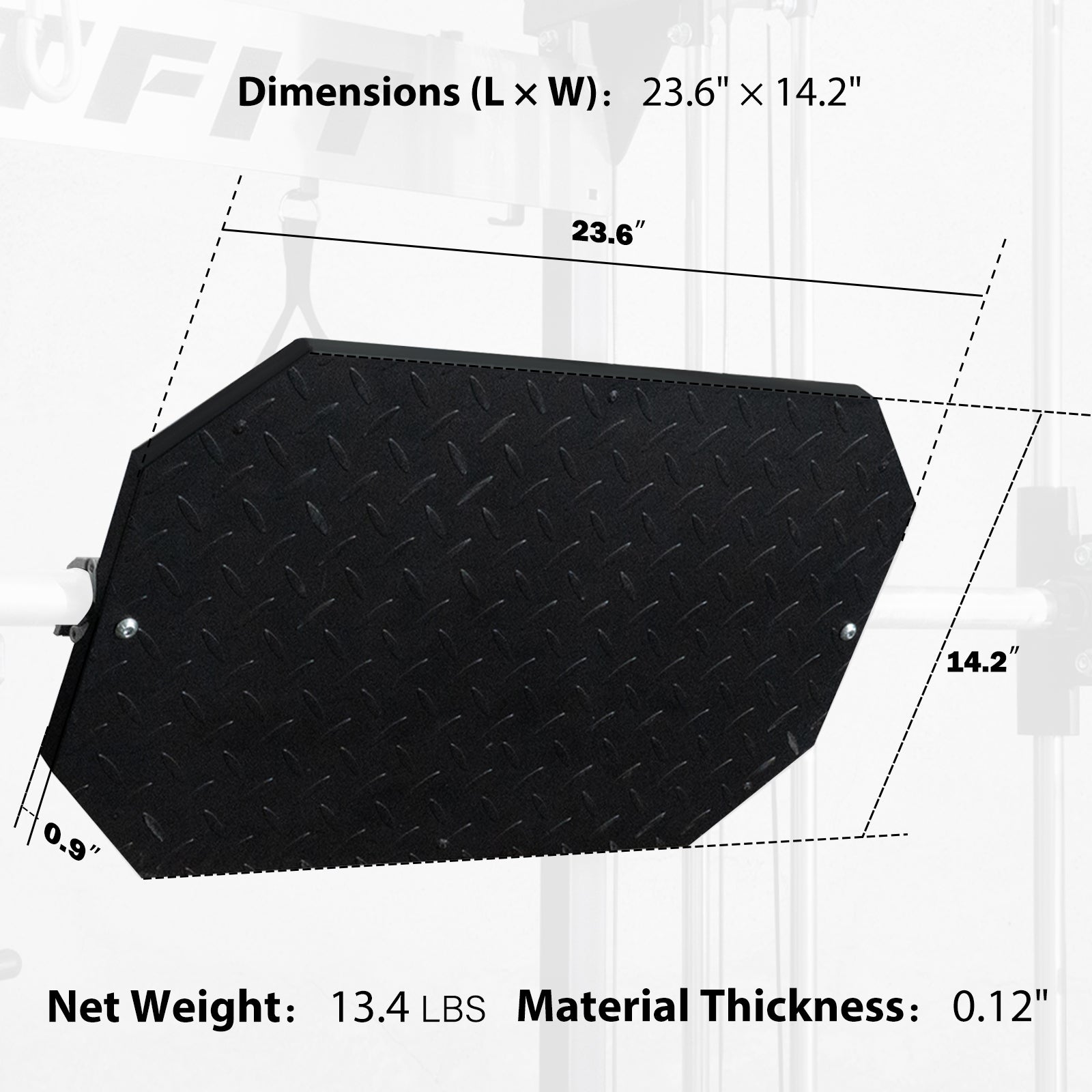 RitFit AT04 Foot Plate for Leg Press – Smith Machine Compatible - RitFit