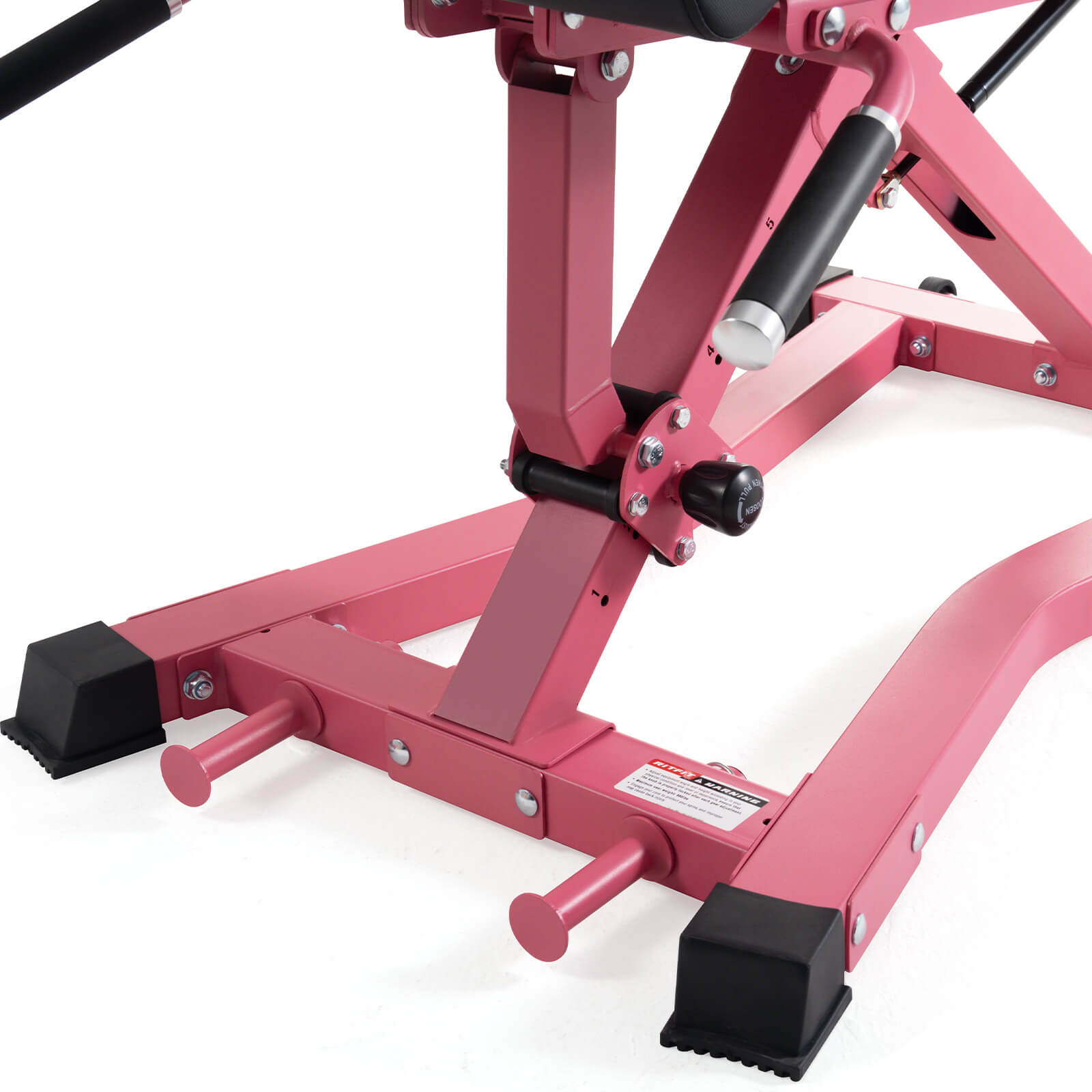 Pink RitFit BE01 stand with black feet on a white background