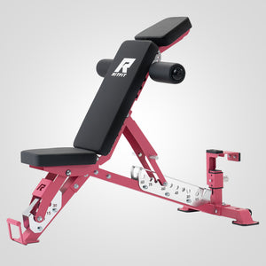 RitFit GATOR Pink 1600LB Adjustable Weight Bench