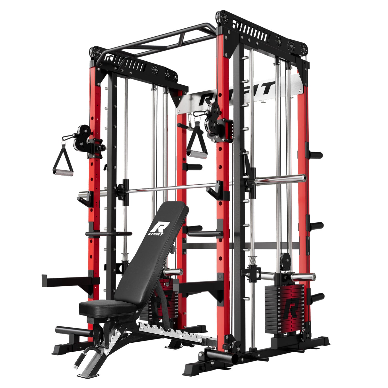 RitFit M1 PRO Smith Machine Weight Stack Home Gym Package - RitFit