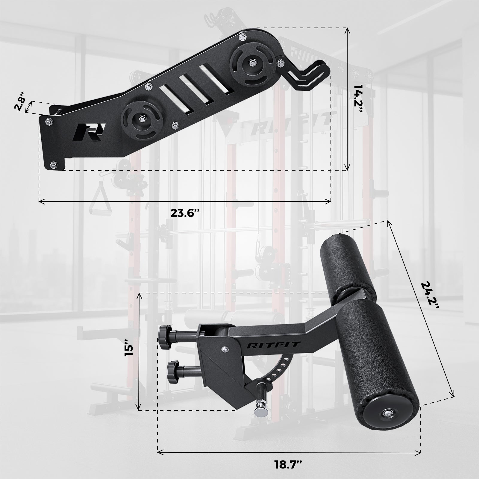 RitFit LPM1 Lat Pulldown & Leg Holder Attachment Bundle (Only for M1 PRO)