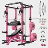 RitFit P3 Pink Power Cage 1200lbs Home Gym Package