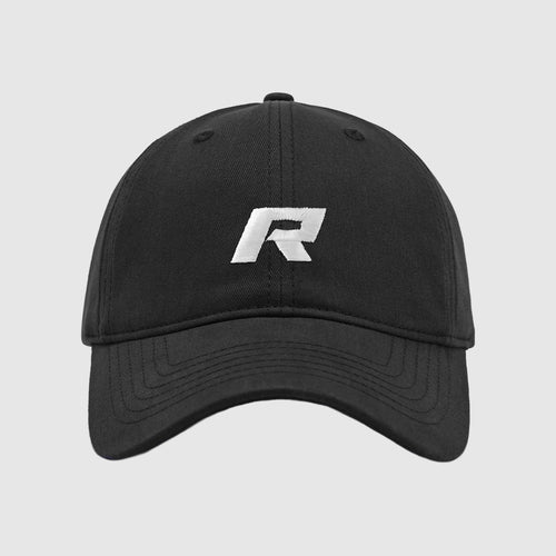 RitFit sports cap in black with curved brim and adjustable strap, designed for athletic and casual wear.
