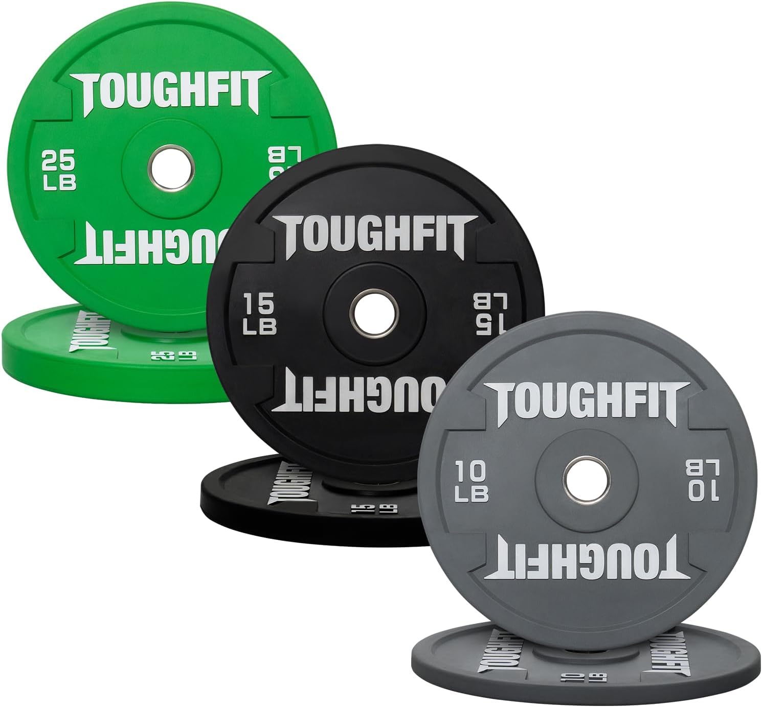 ToughFit Color Olympic Weight Plates Bumper Plates Set