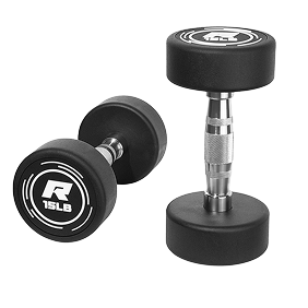 RitFit PVC-Coated Round Dumbbells in Pairs