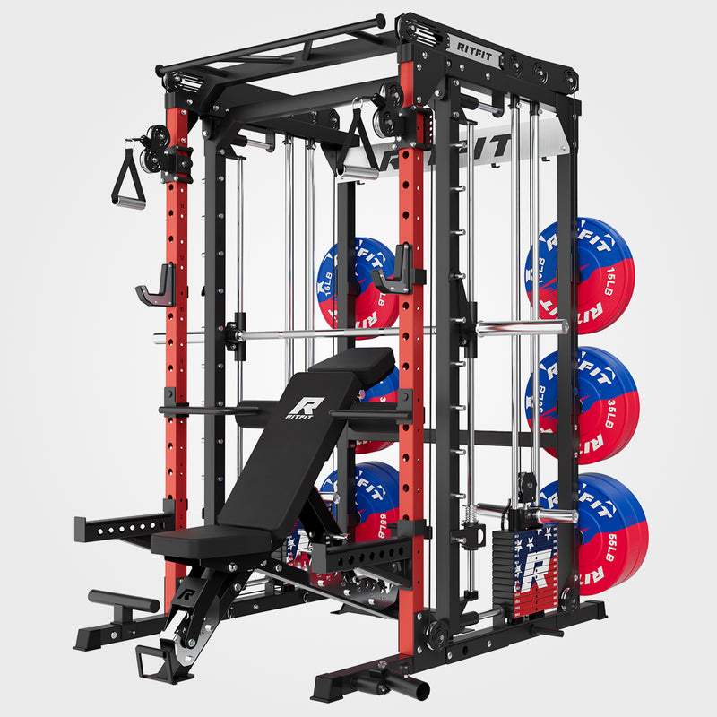 Power Racks & Cages | Home Gym Squat Rack with Pulley System - RitFit