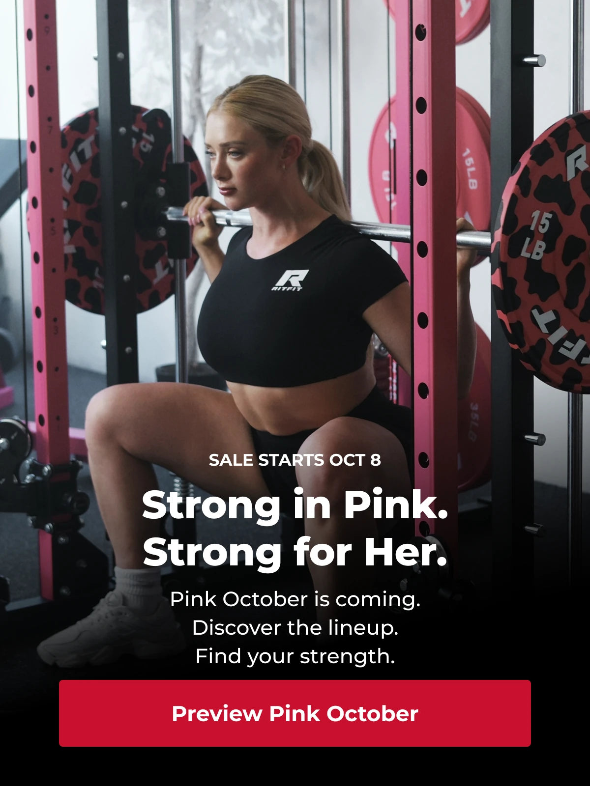 Pink October starts October 8. Strong in Pink. Strong for Her. Preview Pink October.