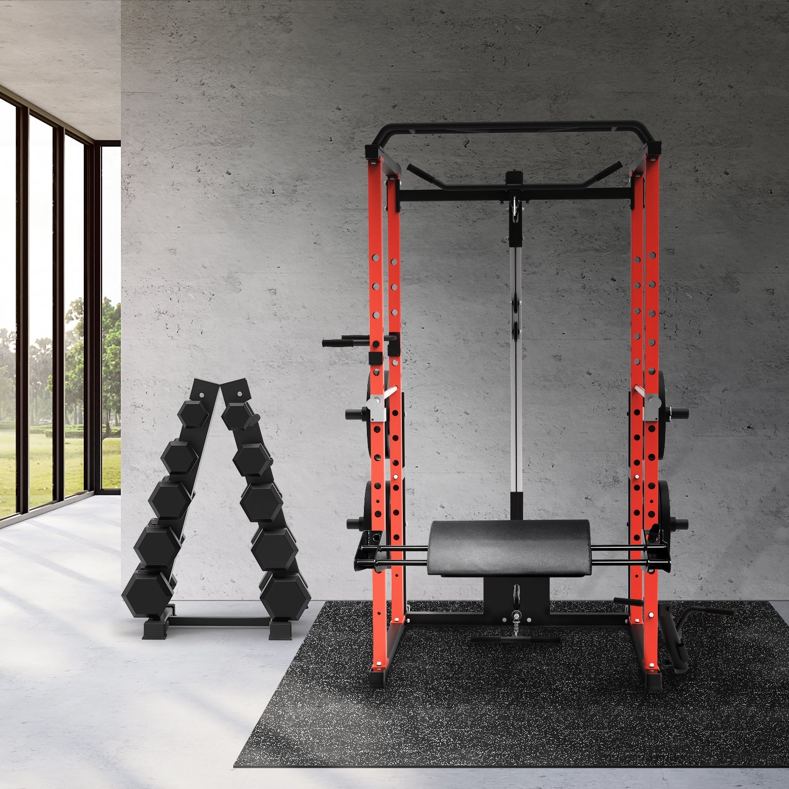 2-in-1 Hip Thrust and Bicep Curl Attachment (PAT01), RitFit Power Cage Attachments Attachments RitFit 