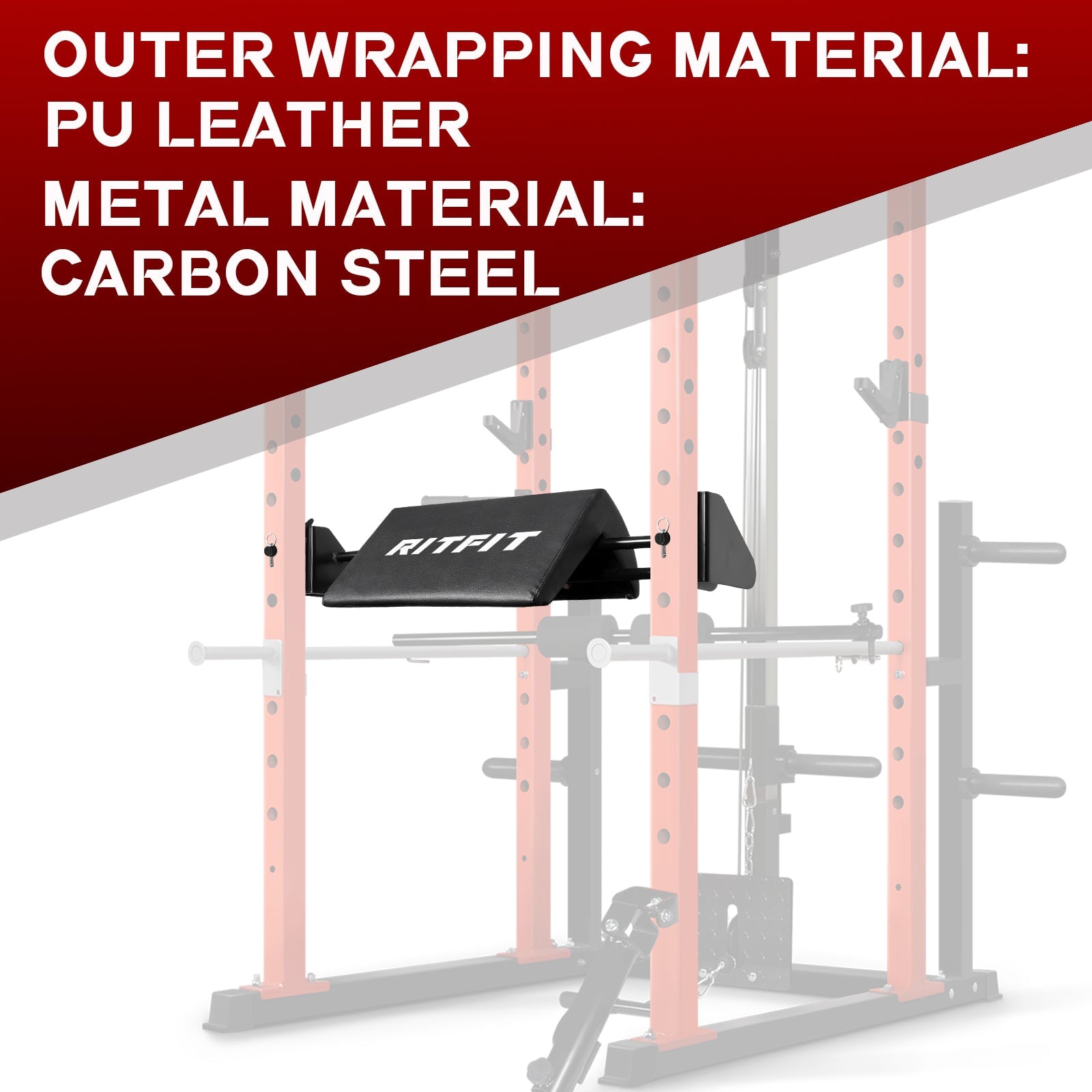2-in-1 Hip Thrust and Bicep Curl Attachment (PAT01), RitFit Power Cage Attachments Attachments RitFit 