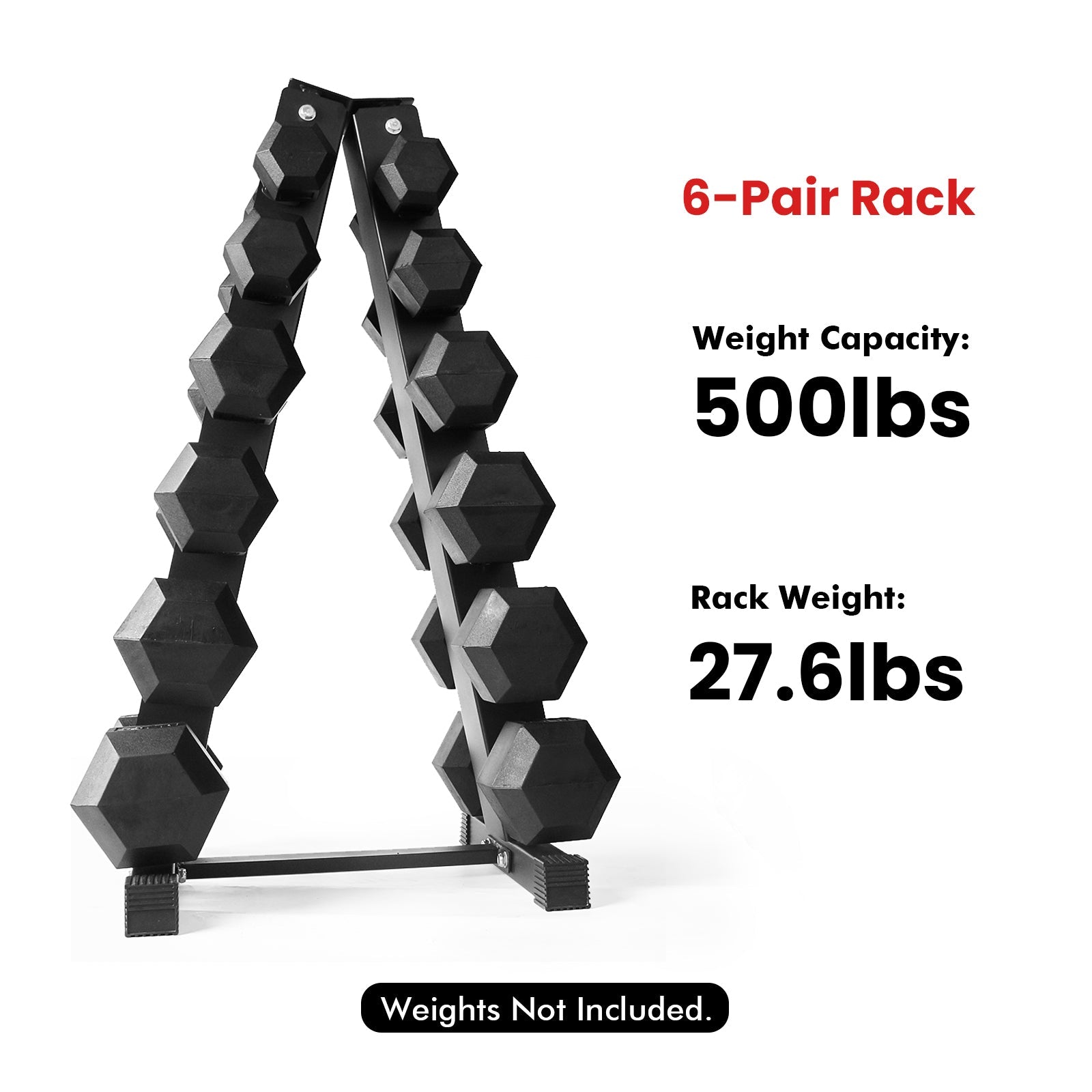 A-Frame Dumbbell Rack Stand 3, 5, 6 Pairs | RitFit Storage Weight RitFit 