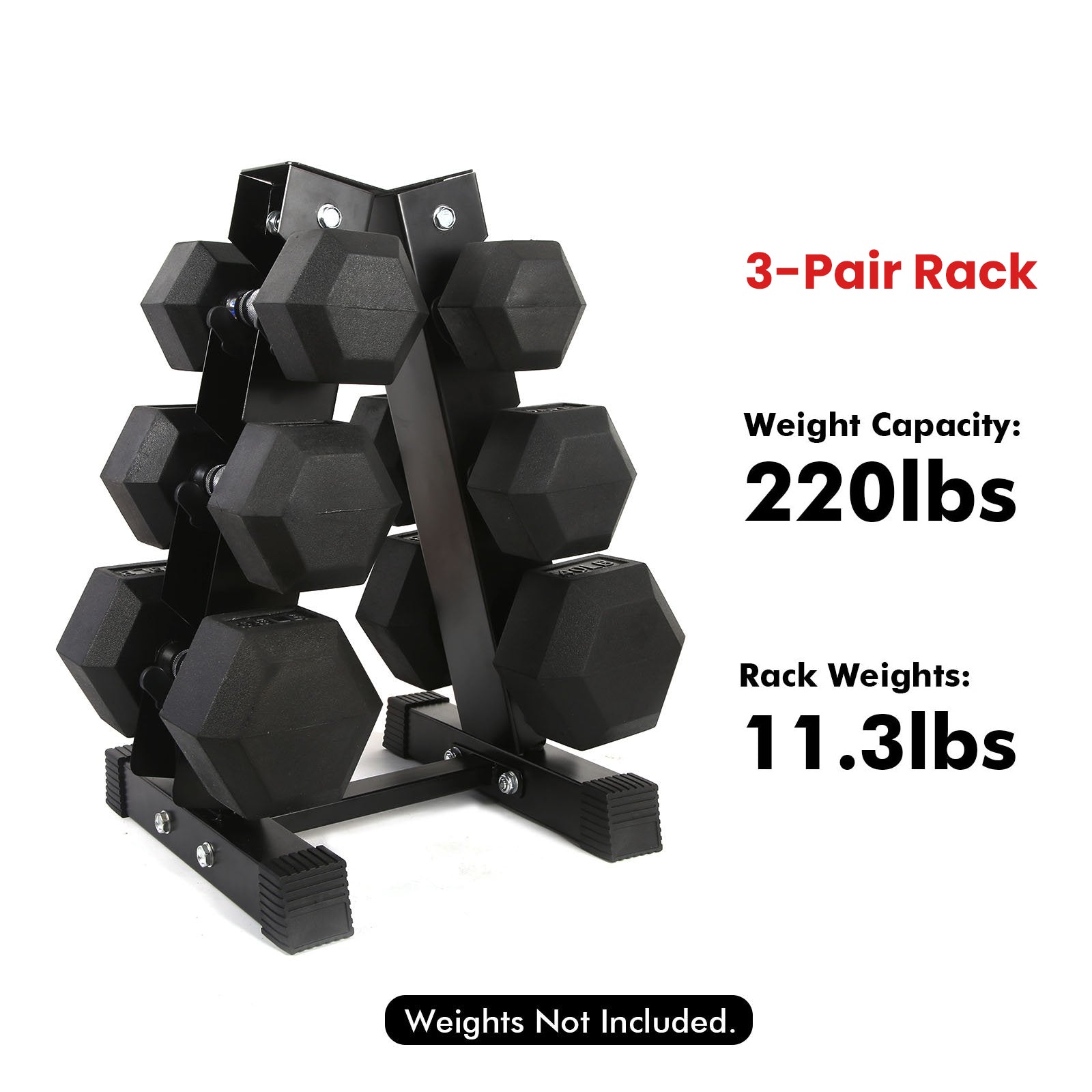 A-Frame Dumbbell Rack Stand 3, 5, 6 Pairs | RitFit Storage Weight RitFit 
