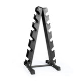 A-Frame Dumbbell Rack Stand 3, 5, 6 Pairs | RitFit Storage Weight RitFit 6-Pair Rack/Black 