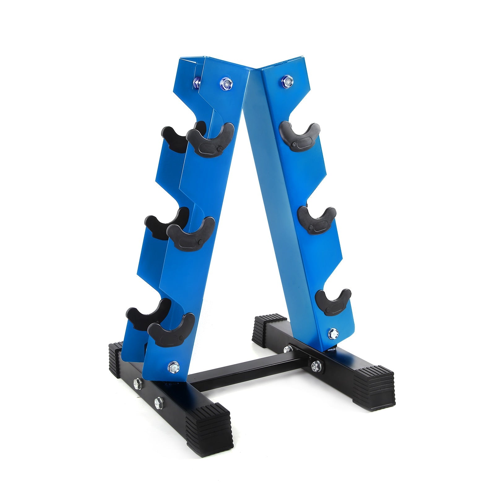 A-Frame Dumbbell Rack Stand 3, 5 Pairs | RitFit Storage Weight RitFit 3-Pair Rack Blue 