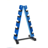 A-Frame Dumbbell Rack Stand 3, 5 Pairs | RitFit Storage Weight RitFit 5-Pair Rack Blue 