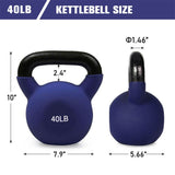 RitFit Neoprene Kettlebell Set for Sale 40 lb kettlebell