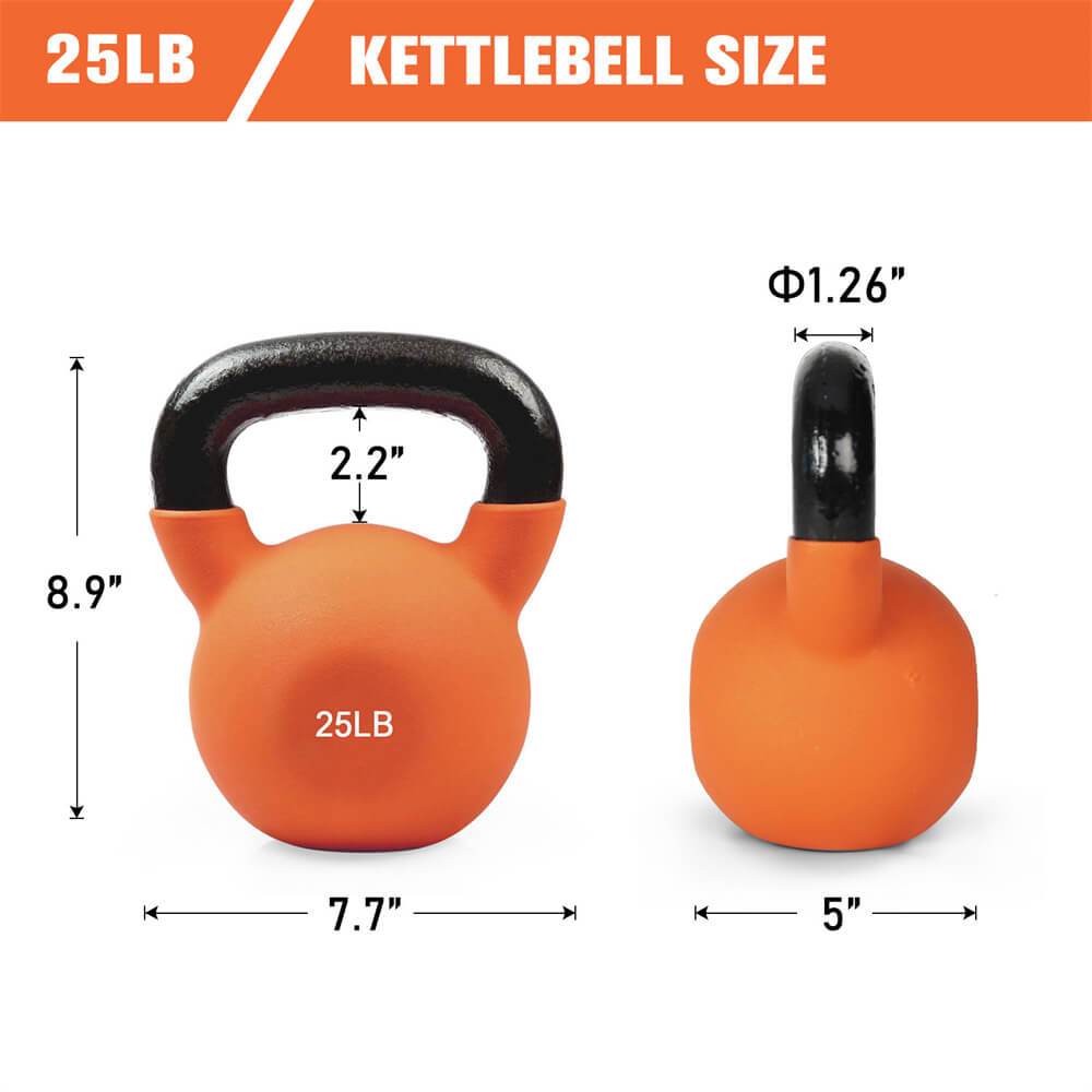 RitFit Neoprene Kettlebell Set for Sale 25 lb kettlebell