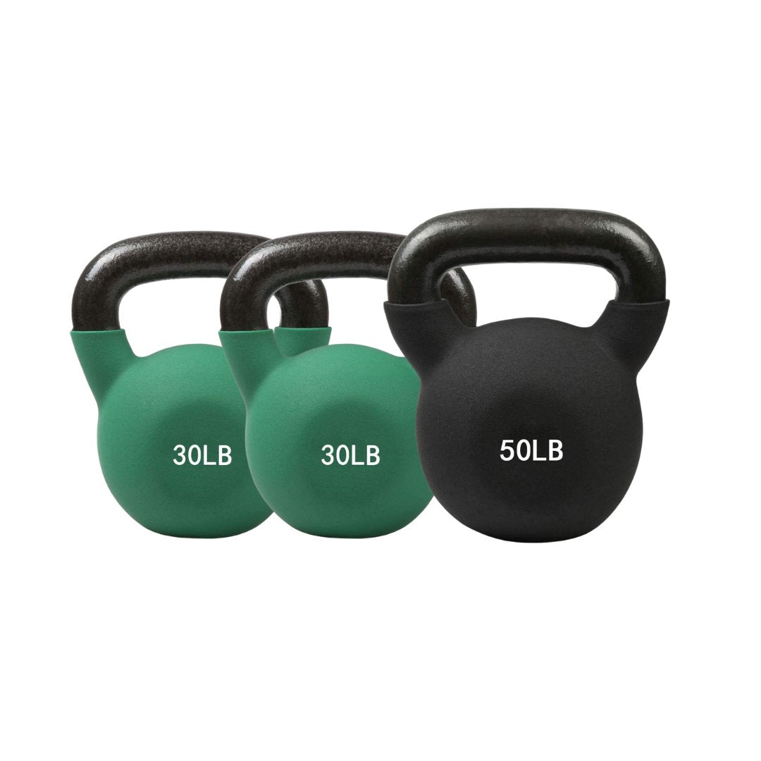 RitFit Neoprene Kettlebell Set for Sale 30 30 50 lb kettlebell