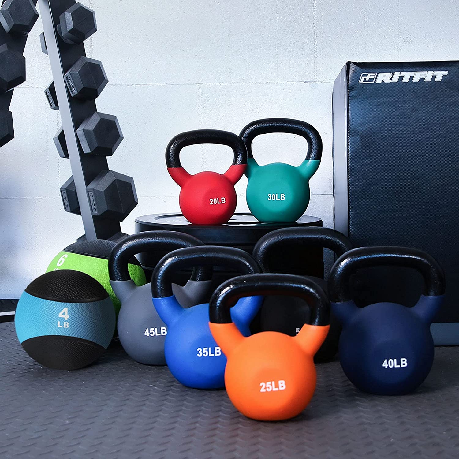 6KG Neoprene Kettlebells – Home Exercise