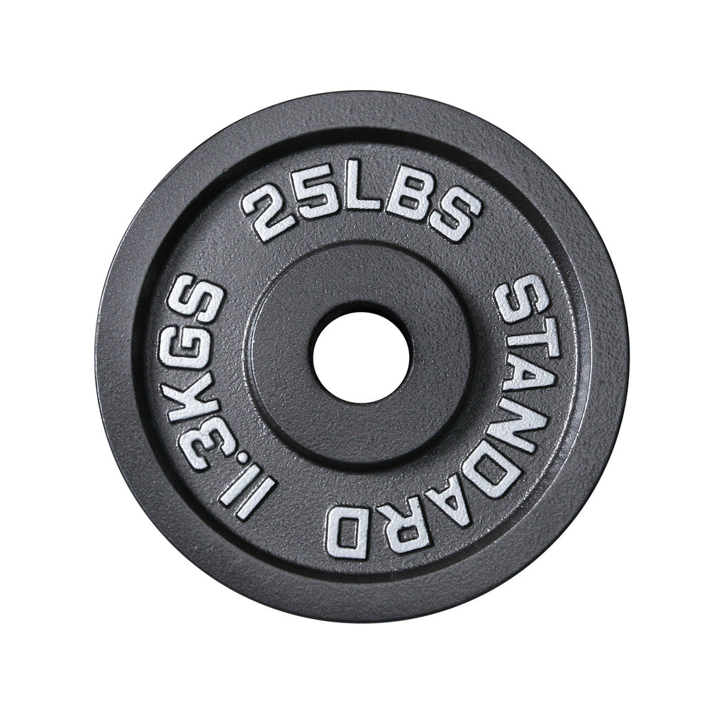 RitFit Old School Singlesided Black Iron Weight Plates, 2'' Olympic