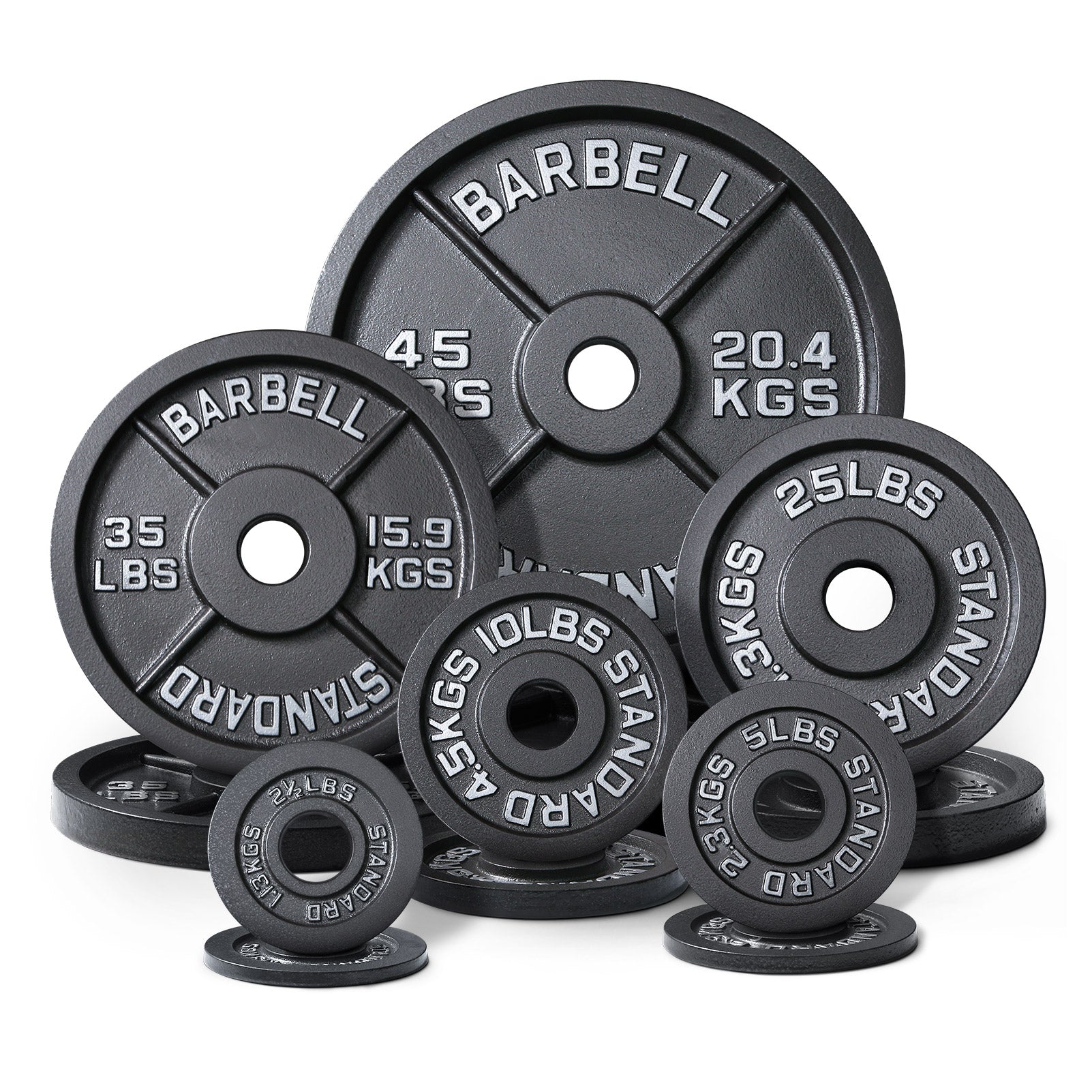 Old School Single-sided Black Iron Weight Plates Bars&Plates RitFit 