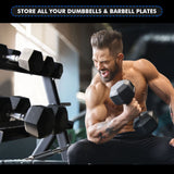 Store All Your Dumbbell & Barbell Plates