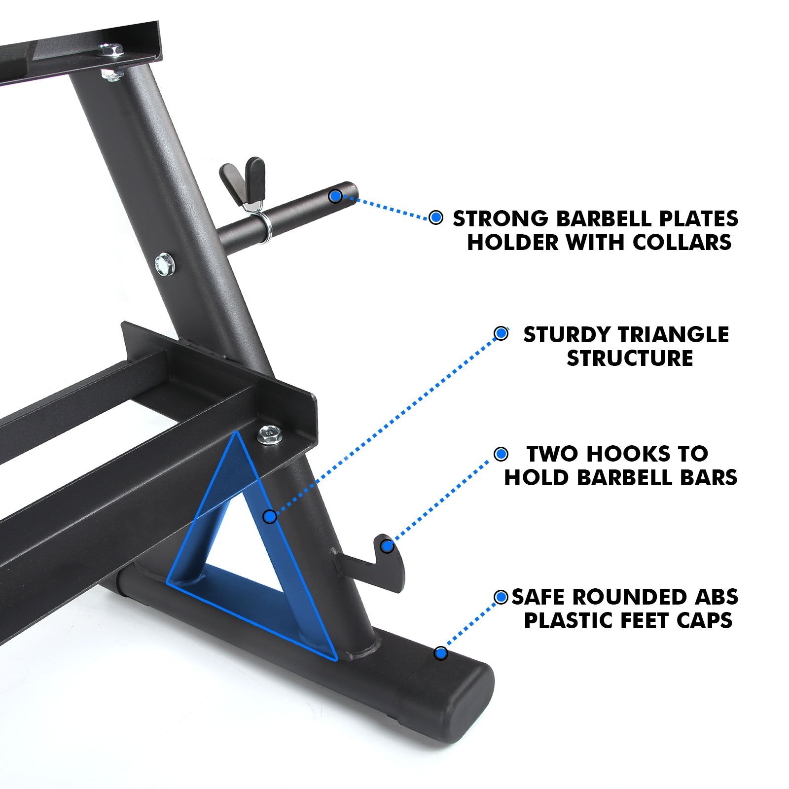 Dumbbell and Barbell Plates Rack Details