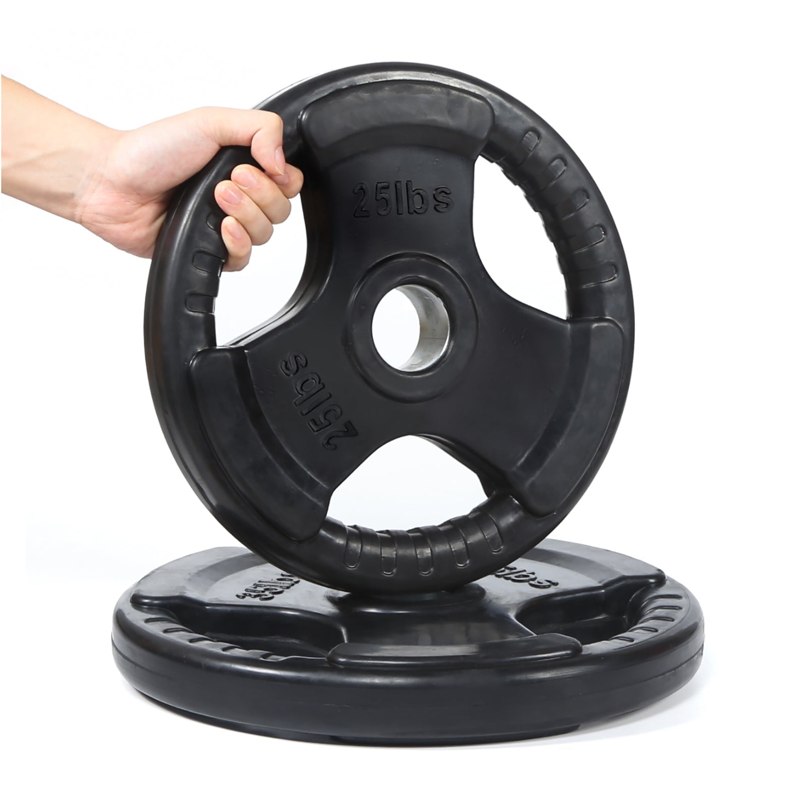 RitFit 2.5LB-45LB Rubber Coated Grip Plates, 2'' Olympic Weight Plates Bars&Plates RitFit 