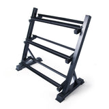 RitFit Small Adjustable 3-Tier Dumbbell Weight Rack for Home Gym