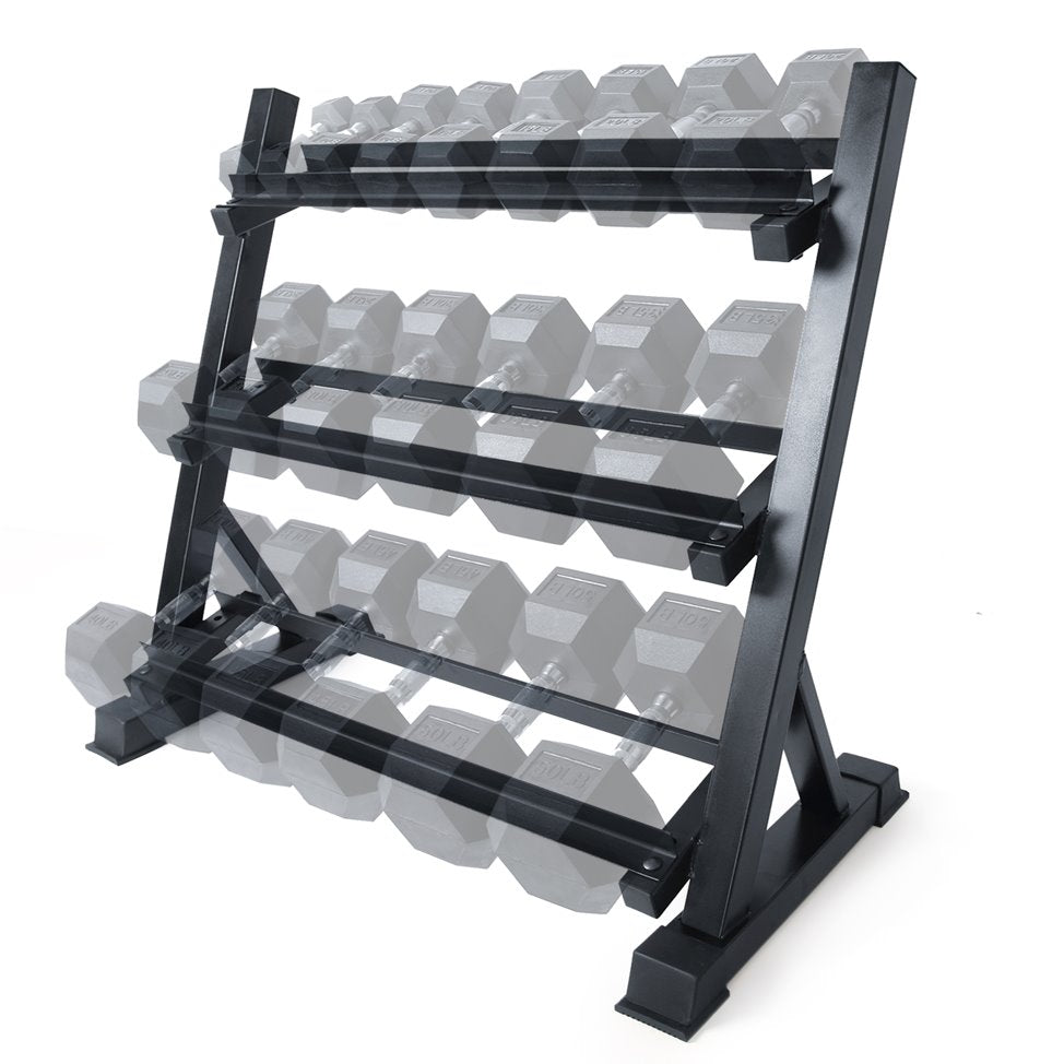 RitFit 3-Tier Dumbbell Weight Rack for Home Gym Storage RitFit 