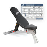 RitFit PWB02 1000lbs Capacity Adjustable Weight Bench (RWB-1000)