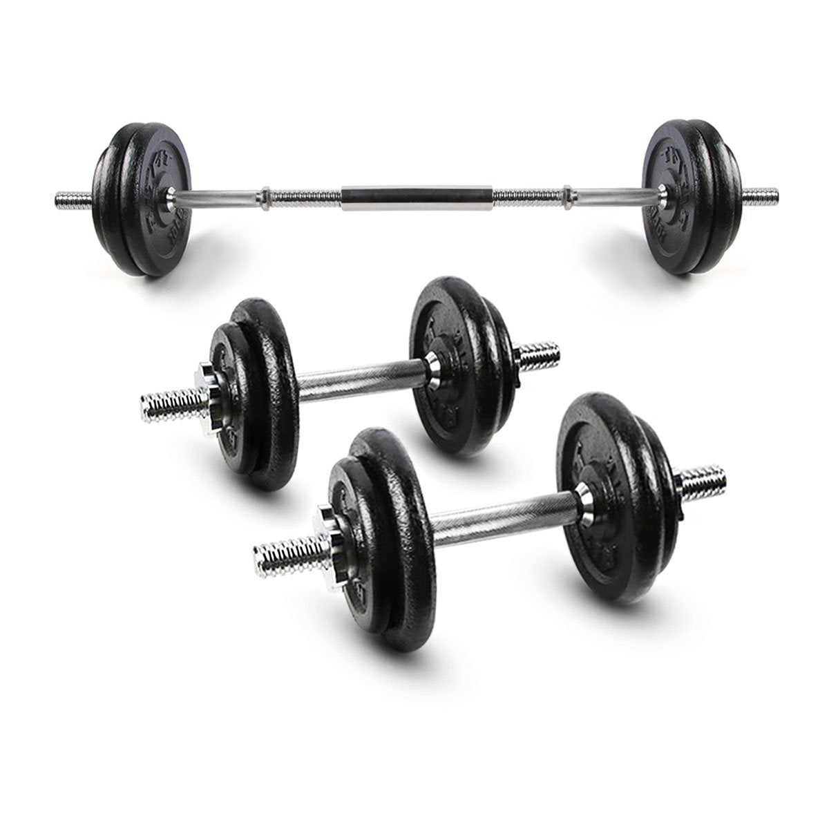 RitFit Cast Iron Adjustable Dumbbells 40-100 LBS Set with Connector