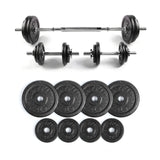 RitFit Cast Iron Adjustable Dumbbells 50LBS Set with Connector